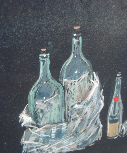 Signed Watercolor & Gouache on Paper, Greek scene - 2