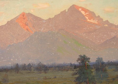 Charles Partridge Adams Signed Oil Painting on Ca - 4