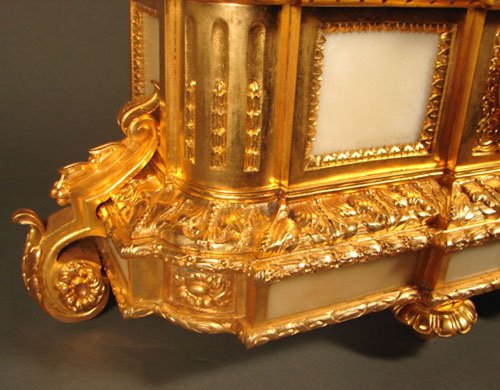 Antique French Figural Large & Important Gilt Bro - 4