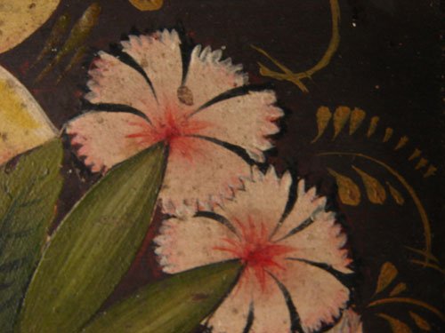 American Folk Art Painting on wood panel. Antique - 5