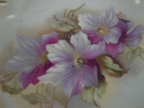 Antique RS Prussia type Porcelain Bowl with blown - 2
