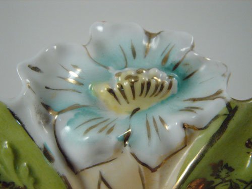 Antique RS Prussia type Porcelain Bowl with blown - 5