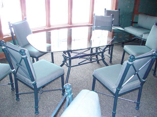 12 pc Cast Metal Patio / Sunroom Set - 2