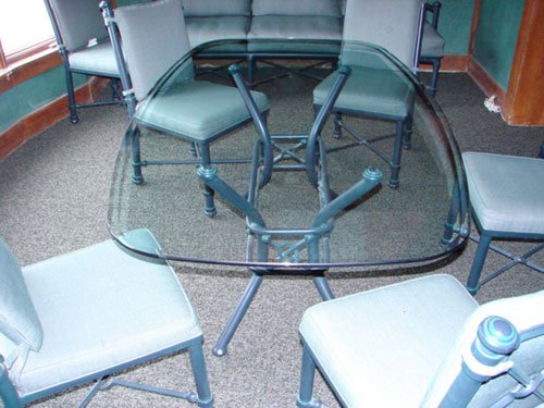 12 pc Cast Metal Patio / Sunroom Set - 6