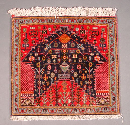 Handmade Estate Persian Carpet Mat. Kaskai. Very (1 of 4)