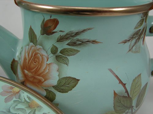 MacKenzie Childs Designed 7pc Enamelware Set inc - 2