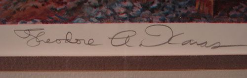 Theodore Xaras Original Pencil Signed Railroad Pr - 2