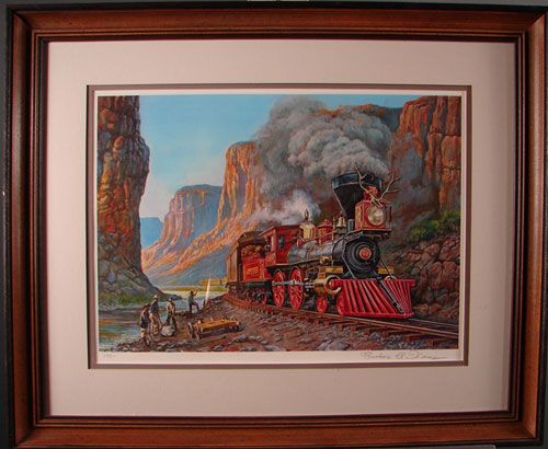 Theodore Xaras Original Pencil Signed Railroad Pr - 5