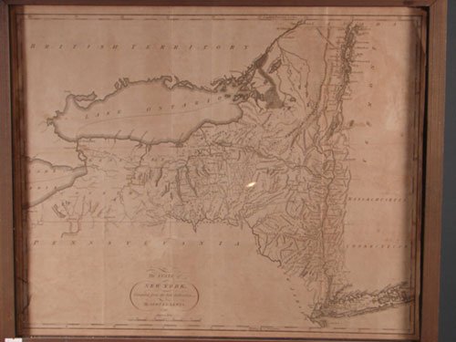 Map of the State of New York by Samuel Lewis. date