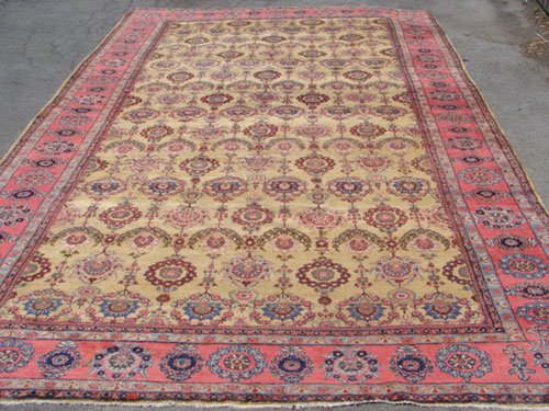 Antique Fereghan Sarouk Oriental Estate Carpet. I