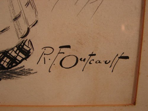 R.F. Outcault Original Signed Pen & Ink on Paper. - 3