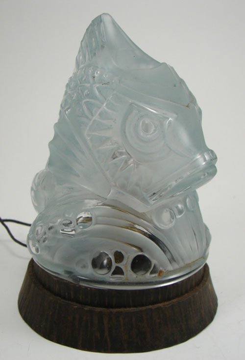 ROBJ Essence Lamp Fish Form Moulded and Frosted G