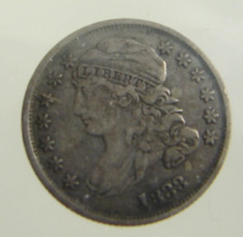 1833 Bust dime XF - 2