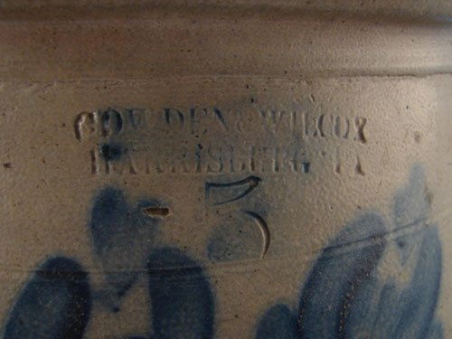 Cowden & Wilcox Harrisburg PA 5 gallon Ovoid Ston - 2