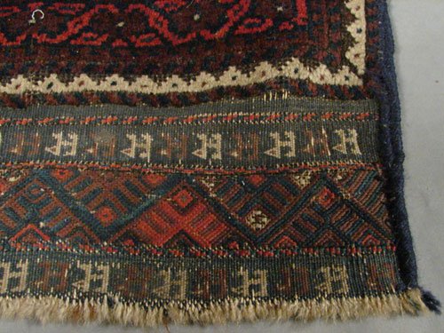 Semi Antique Oriental Estate Area Carpet Rug. App - 3