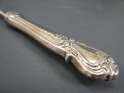 024A: Sterling Silver Handled Candle Snuffer. 9 5/8" lo - 2