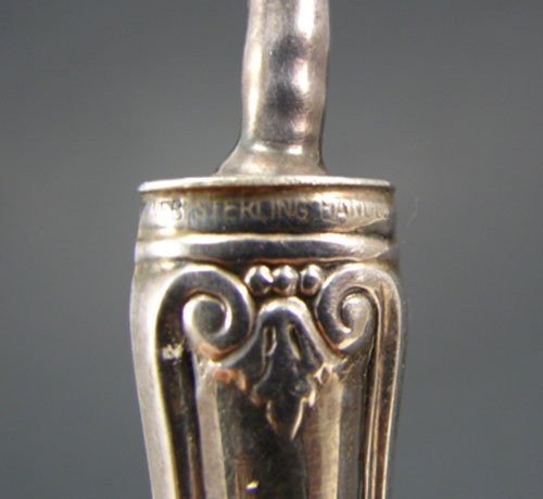 024A: Sterling Silver Handled Candle Snuffer. 9 5/8" lo - 4