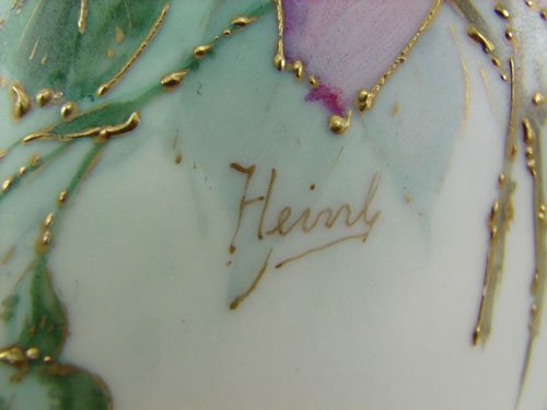 Teplitz Amphora Signed Art Nouveau Hand Painted Vas - 6