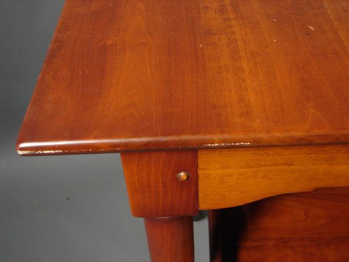 Stickley Signed Cherry Expandable Tea Table / Serv - 2