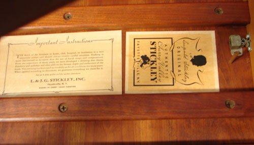 Stickley Signed Cherry Expandable Tea Table / Serv - 4