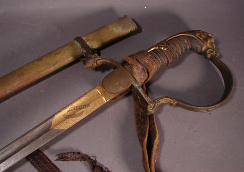 German WWI Military Sword with scabbard and tassel