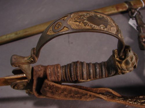 German WWI Military Sword with scabbard and tassel - 5