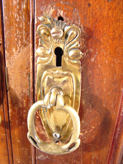 Art Nouveau Antique Mahogany Cabinet. ca. 1890. P - 3