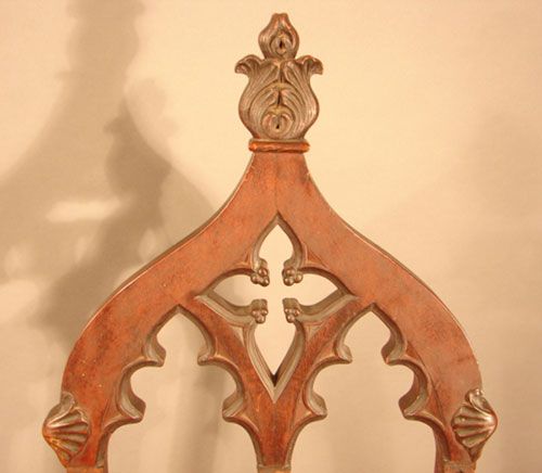 Victorian Walnut Bishop's Chair with lift top bi - 2