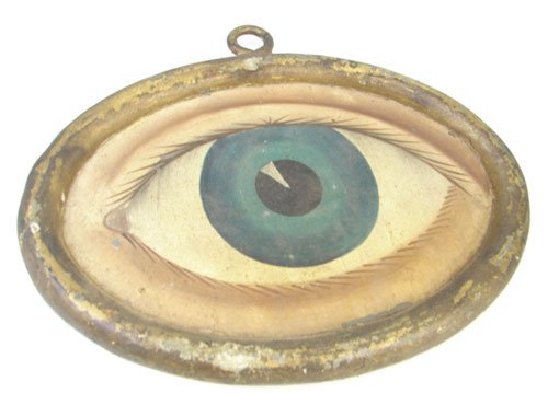 Antique Folk Art Eye Trade Sign for Optometrist /