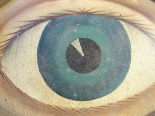 Antique Folk Art Eye Trade Sign for Optometrist / - 2