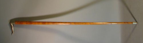 Antique Cane / Walking Stick with nickel silver La - 2