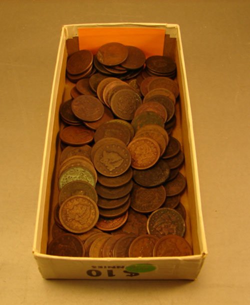 102 mixed Large Cents AG/VF
