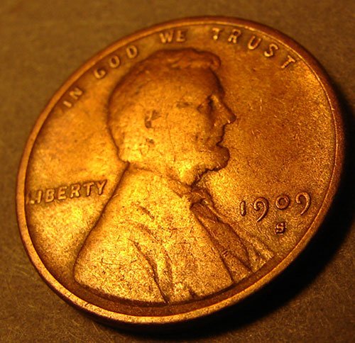 1909-S VDB Lincoln Cent Fine w/ cleaned obv. - 3