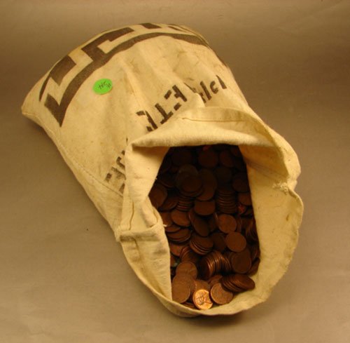 Bag of Wheat Cents 5,000 count
