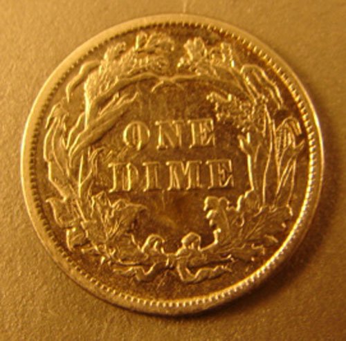 1887 Seated Dime XF - 2