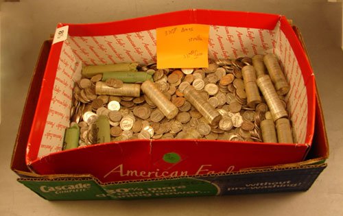 $375.80 face value 90% silver Mercury and Rooseve