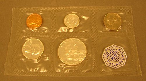 1955 flat pack Proof set in original packaging