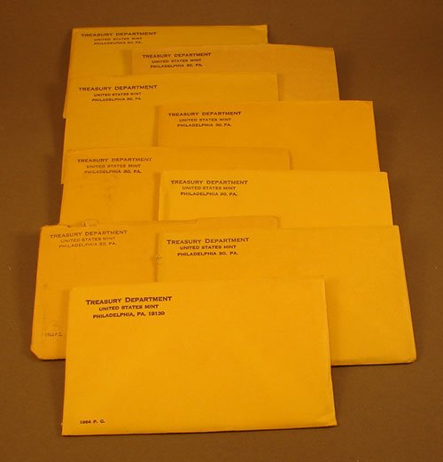 Nine Proof sets 1956 thru 1964 in original packag