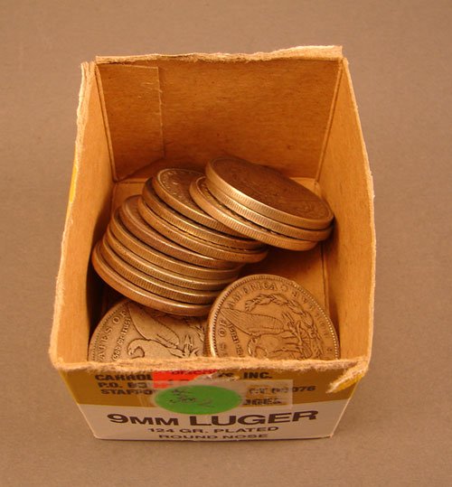 Nineteen mixed Morgan Dollars VG/AU