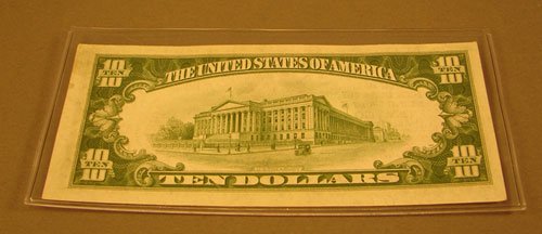 $10 small National Currency 1929 1st & 2nd Nation - 2