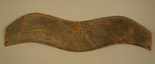 Pre Civil War embossed leather band