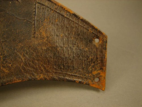 Pre Civil War embossed leather band - 5