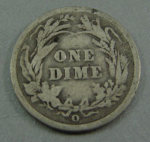 1896o Barber Dime good with a couple of light scr - 2