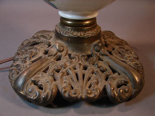 Antique Gone with the Wind type Kerosene Lamp (el - 5