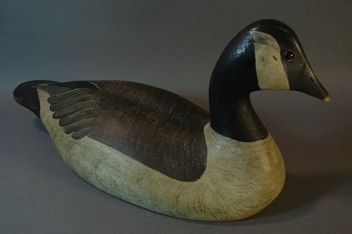 Goose Decoy. 8" tall x 17" long x 6 3/4" wide