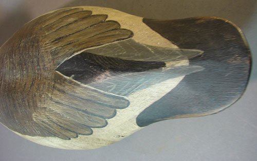 Goose Decoy. 8" tall x 17" long x 6 3/4" wide - 5
