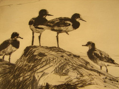 American Sporting Scene Print. Originally signed y - 3