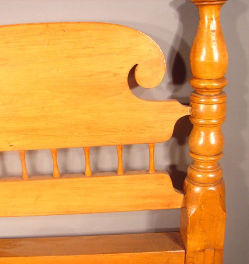American Cherry Four Post Rope Bed (Converted). ca - 3