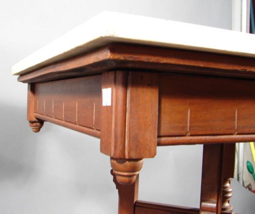 East Lake Victorian Walnut Stick and Ball Parlor T - 5