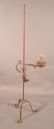231: Early Electric Wrought Iron Adjustable Floor Lamp